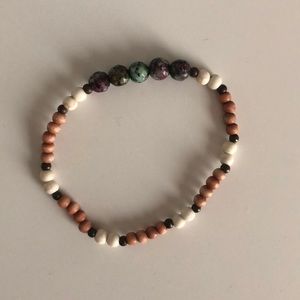Wooden and Bead Bracelet